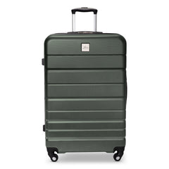 Skyway Epic 2.0 Hardside Lightweight and Durable ABS Shell Luggage, Spacious with Dual Spinning Wheels, Comfort Grip and Expandable, Men and Women ( Thyme , Checked-Large 28-inch ) Thyme Checked Large 28 Inch U3