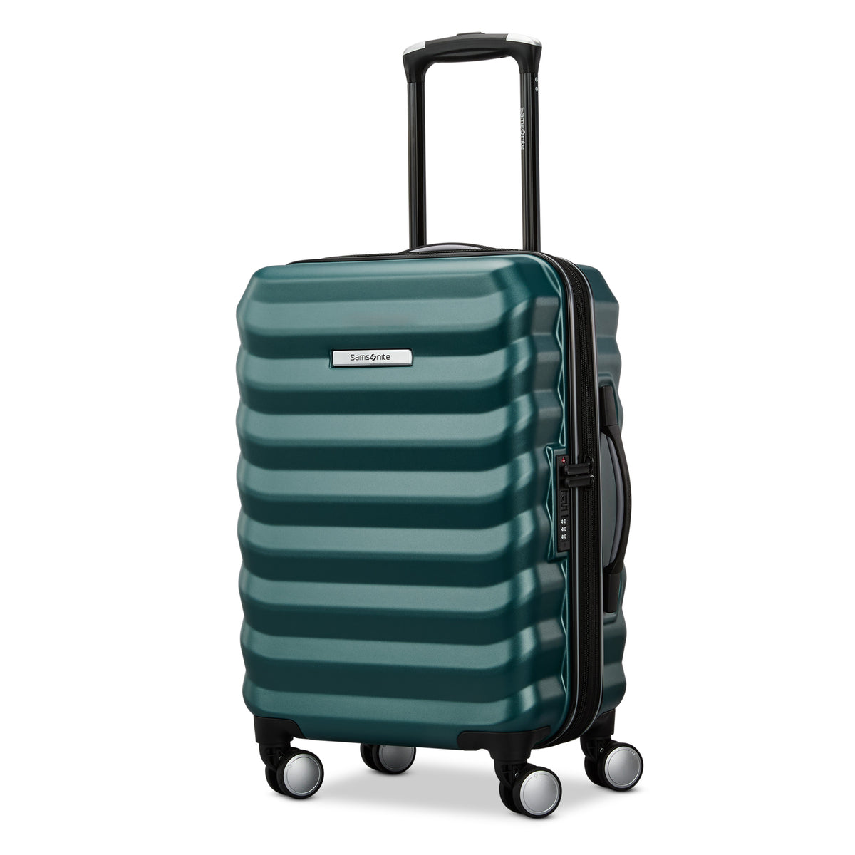 Samsonite Hard-Sided 20-Inch Lightweight Carry On Expandable Element Suitcase: Durable, 360 Spinner Wheels, Adjustable Telescopic Handle, TSA-Approved Lock ( Bistro Green , 20-Inch Carry-On ) Bistro Green 20 Inch Carry On U1