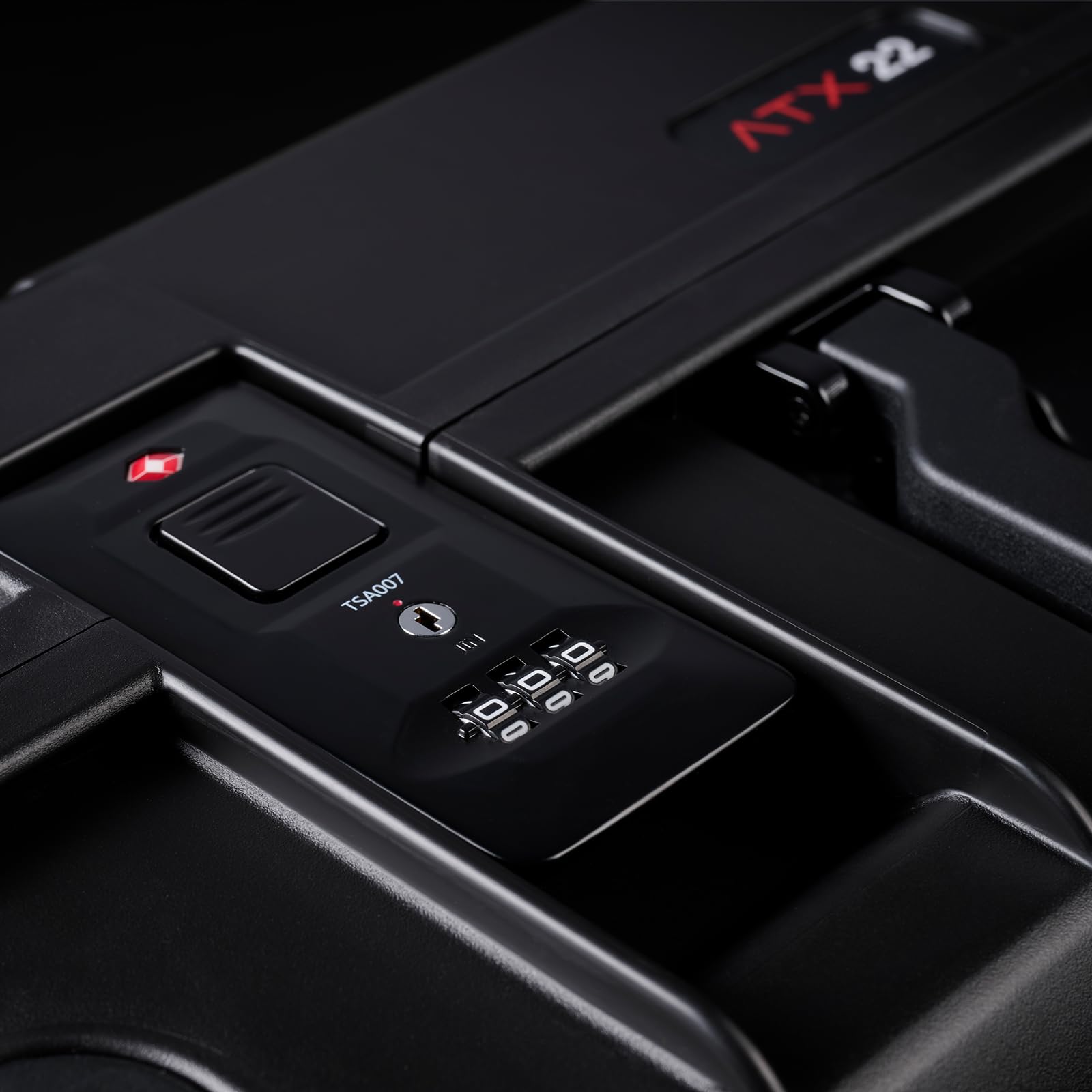 Pelican ATX Luggage - Hardside Carry On Luggage with Wheels - 22 Inch Carry On Bag - Airline Approved ( Black , Carry-On ) Black Carry On U1