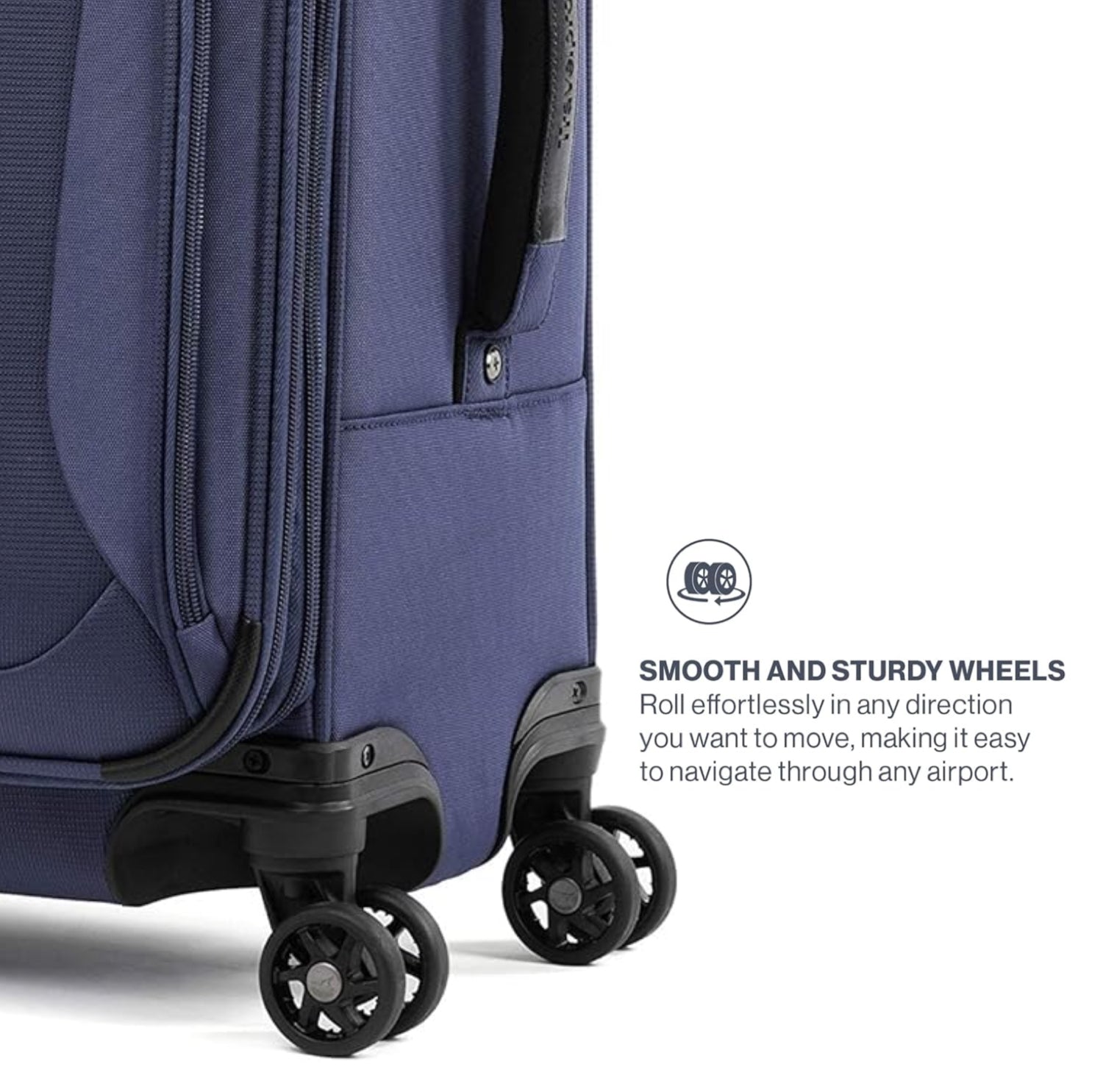 Travelpro Tourlite Softside Expandable Luggage with 4 Spinner Wheels, Lightweight Suitcase, Men and Women ( Blue , Carry-On 19-Inch ) Blue Carry On 19 Inch U8