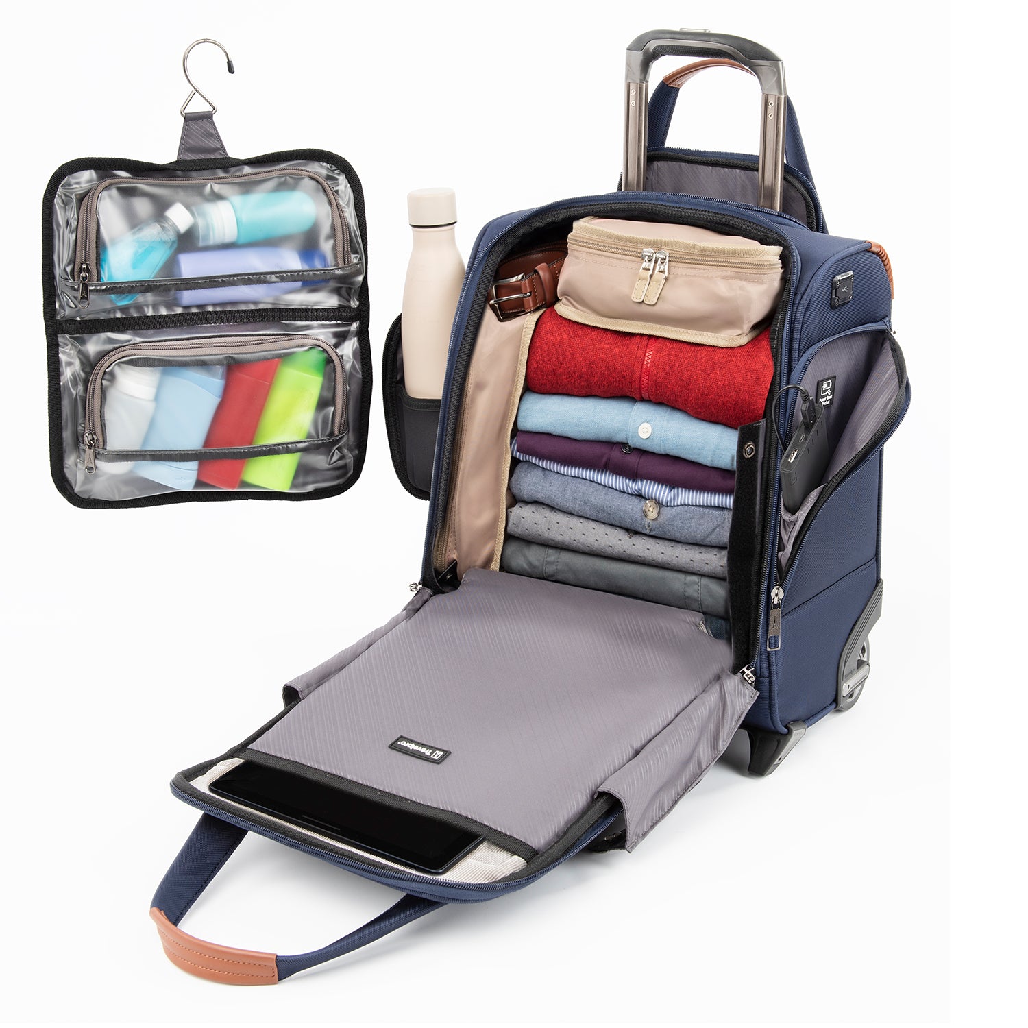 Travelpro Crew Versapack Rolling UnderSeat Carry-On Patriot Blue One Size U5