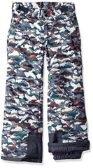 Arctix Kids Snow Pants with Reinforced Knees and Seat White Multi Camo Small U1
