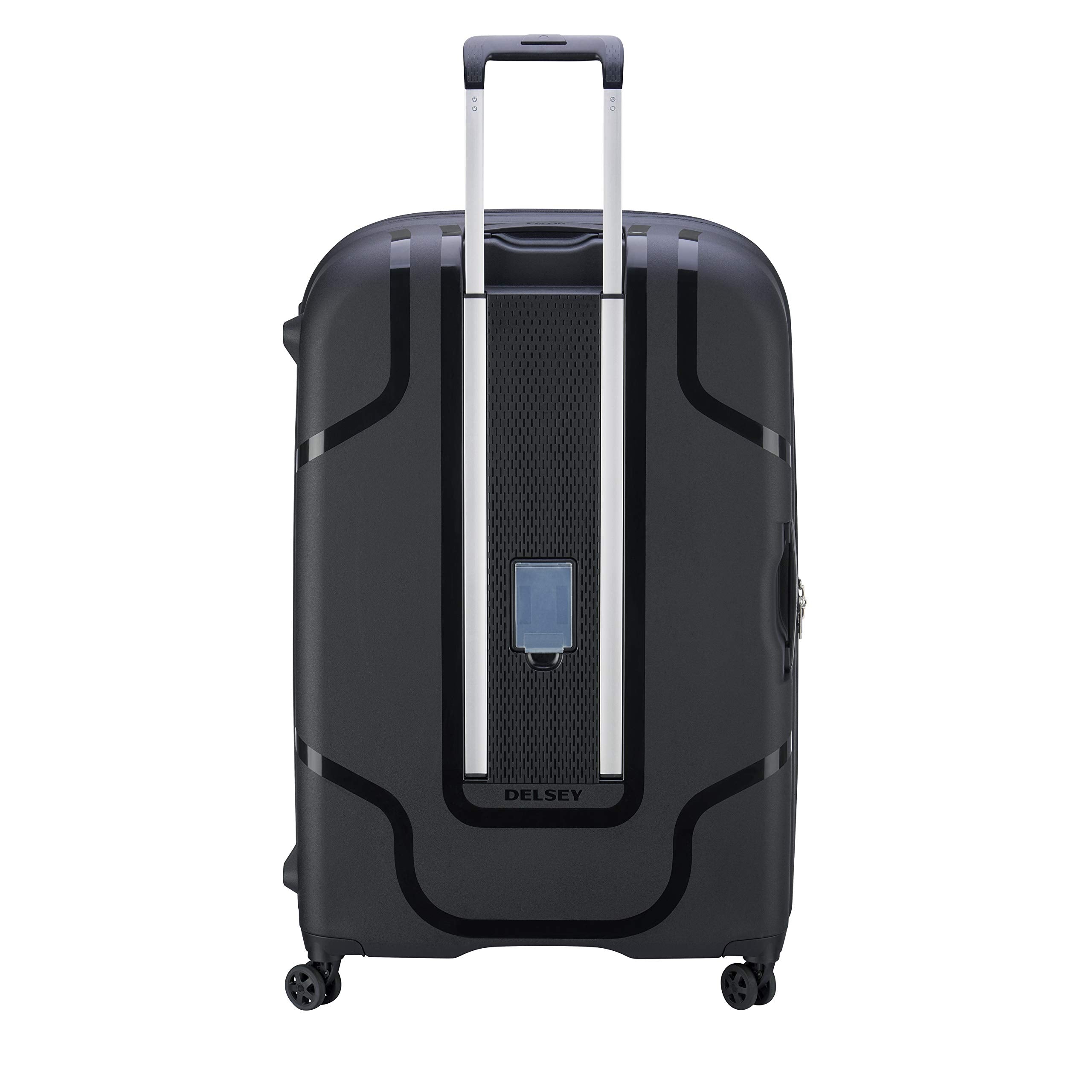 DELSEY Paris Clavel Hardside Expandable Luggage with Spinner Wheels ( BLACK , Checked-Large 30 Inch ) BLACK Checked Large 30 Inch U21