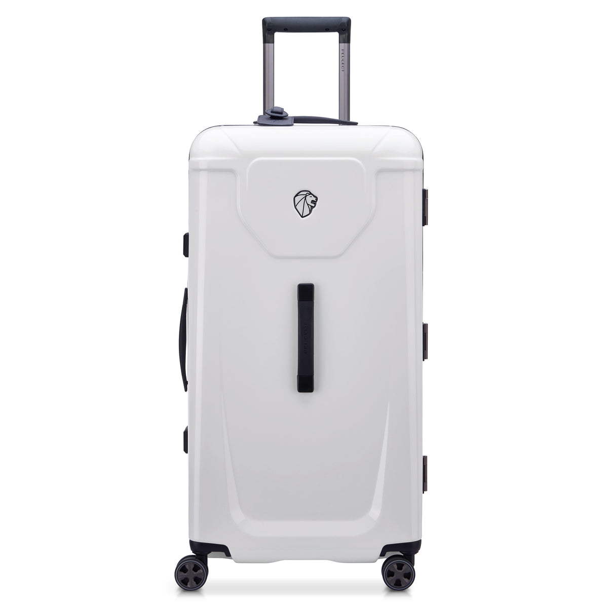 PEUGEOT Voyages Hardside Luggage with Spinner Wheels ( Glossy White , 29 Inch Trunk ) Glossy White 29 Inch Trunk U1