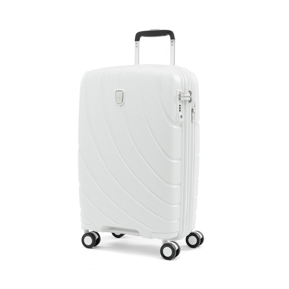 Atlantic Luggage Carry-on Expandable, Hardside Spinner ( Shell White , Carry On 21 Inch ) Shell White Carry On 21 Inch U1