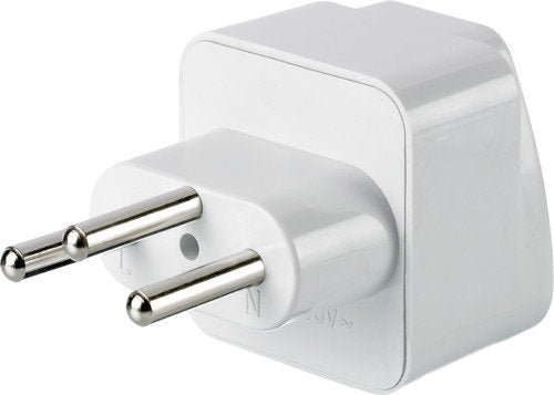 Design Go Worldwide To Europe/Swiss Adaptor Travel Electrical Adapter, White U1