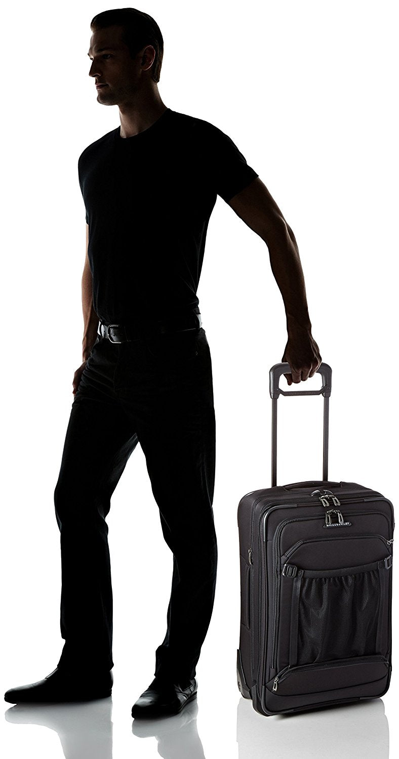 Briggs & Riley Luggage 22 Inch Carry On Expandable Upright Bag ( Black , One size ) Black One Size U1