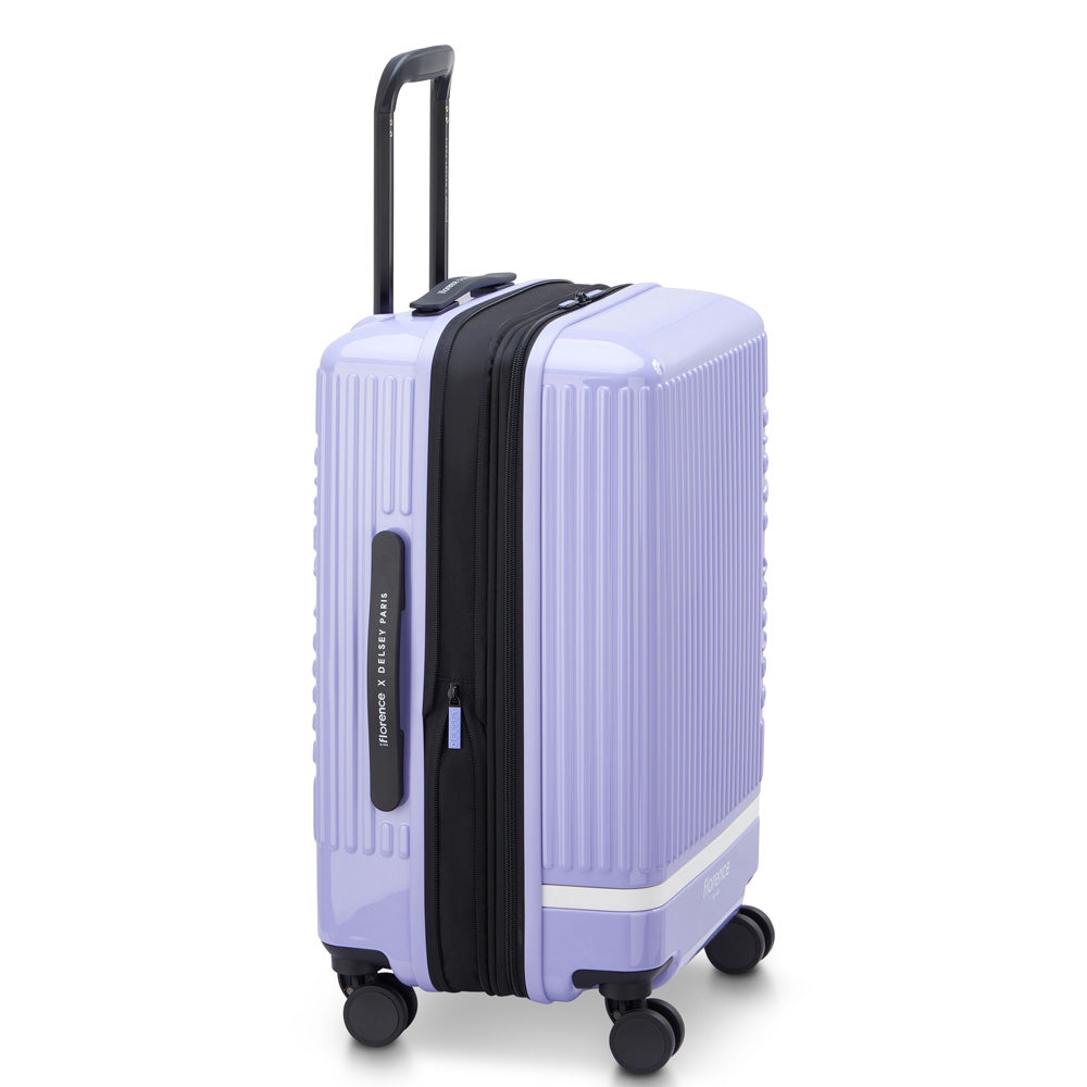 florence by mills x DELSEY PARIS Spin Me Away Expandable 20" Carry-On Spinner Upright ( Lavender , 20" Carry-On Spinner ) Lavender 20 Carry On Spinner U3