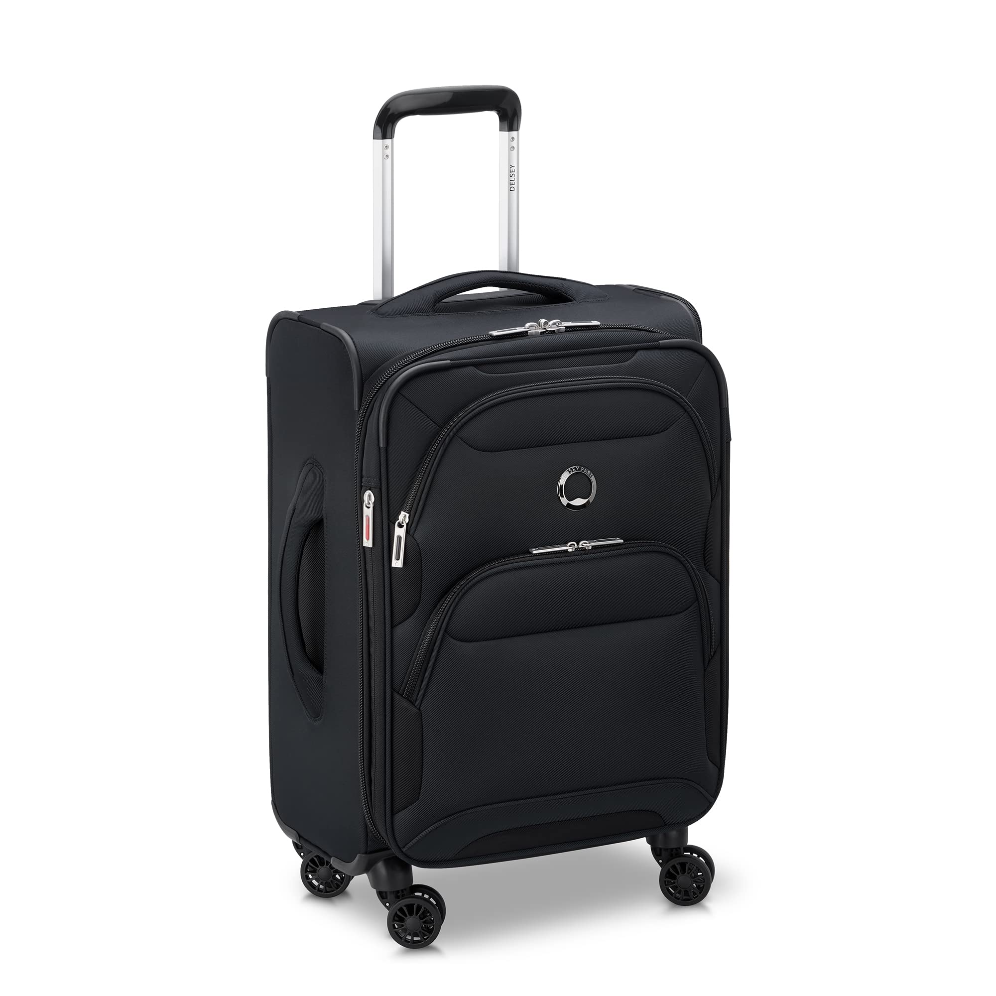DELSEY Paris Sky Max 2.0 Softside Expandable Luggage with Spinner Wheels ( Black , Carry-on 21 Inch ) Black Carry On 21 Inch U3