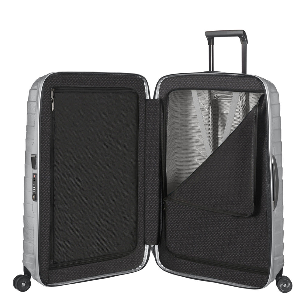 Samsonite Proxis Hardside TSA Friendly Spinner Luggage Collection ( Silver , Large Spinner ) Silver Large Spinner U1