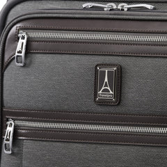 Travelpro Platinum Elite Softside Expandable Checked Luggage, 8 Wheel Spinner Large Suitcase, TSA Lock, Men and Women ( Vintage Grey , International Carry-on 19-Inch ) Vintage Grey International Carry On 19 Inch U5