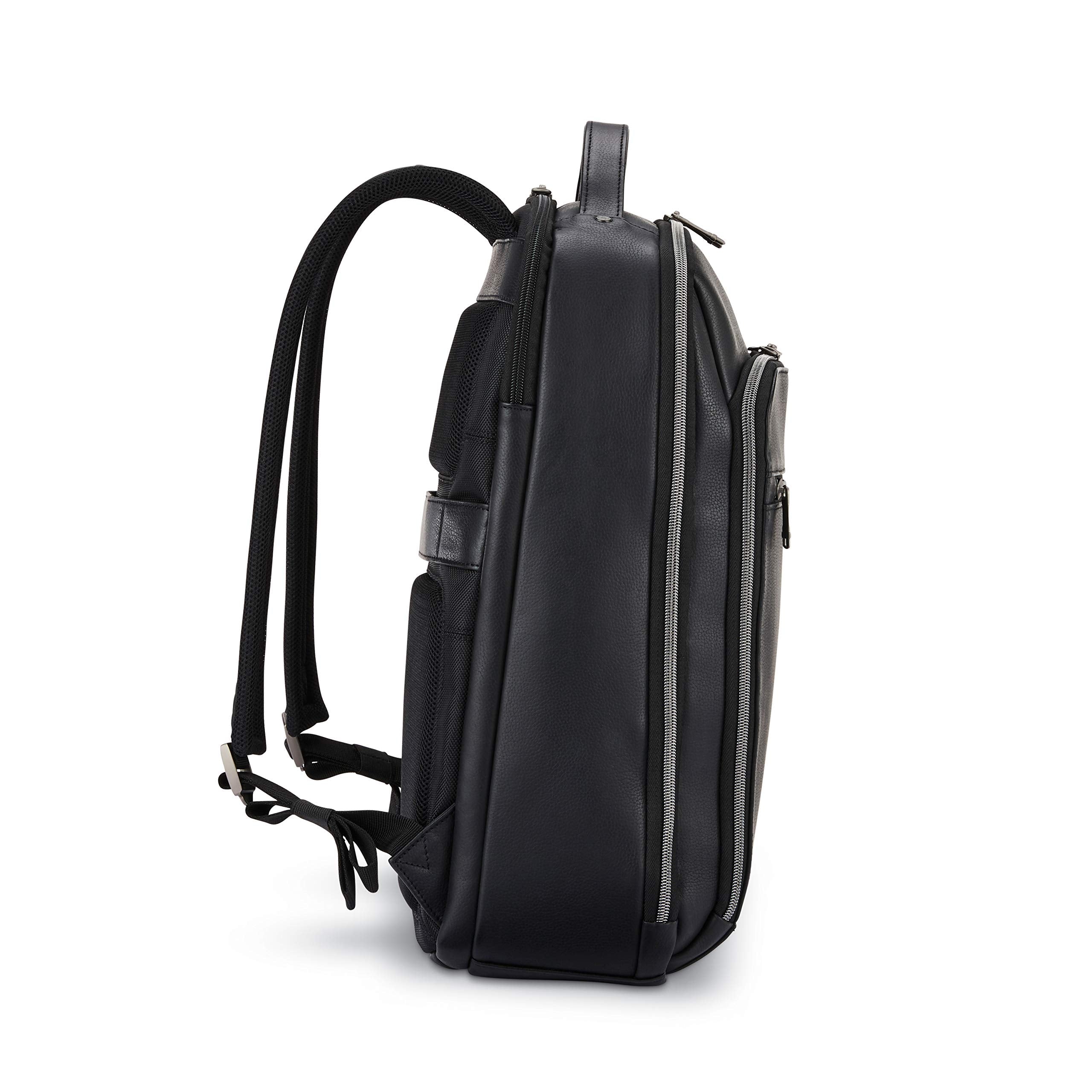 Samsonite Classic Leather Backpack ( Black , One Size ) Black One Size U2