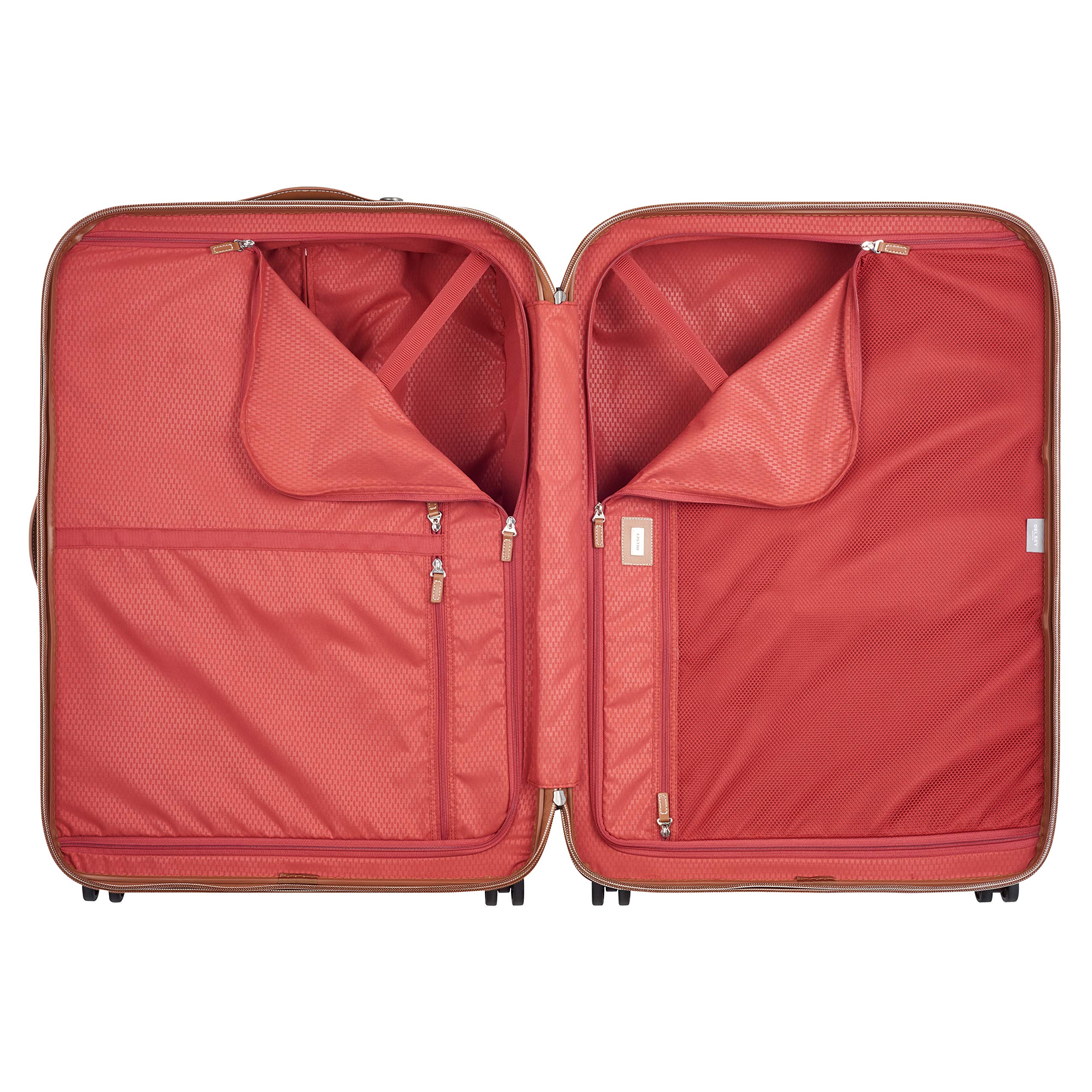 DELSEY Paris Chatelet Hardside Luggage with Spinner Wheels ( Chocolate Brown , Checked-Large 28 Inch ) Chocolate Brown Checked Large 28 Inch U5