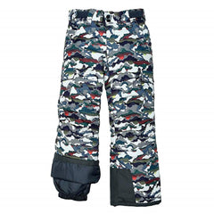Arctix Kids Snowsports Cargo Snow Pants with Articulated Knees White Multi Camo Medium Husky U1