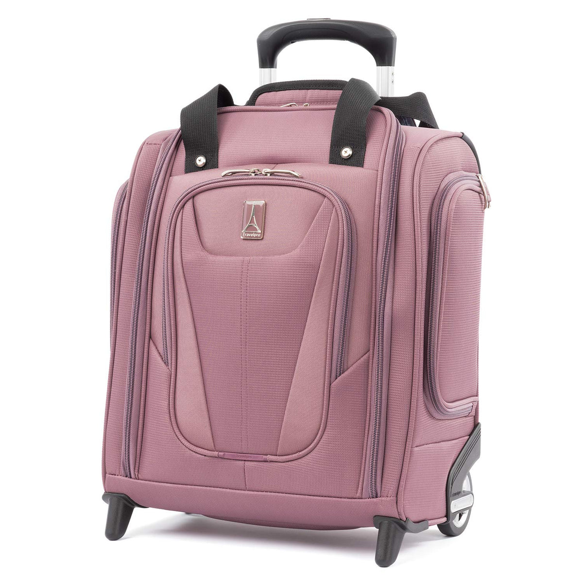 Travelpro Luggage Maxlite 5 Softside Lightweight Rolling Underseat Compact Carry on Upright 2 Wheel Bag, Men and Women ( Dusty Rose Pink , 15-Inch ) Dusty Rose Pink 15 Inch U9