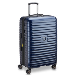 DELSEY PARIS Cruise 3.0 Hardside Expandable Luggage with Spinner Wheels, Checked-Large 28 Inch ( Deep Sea Navy , Checked-Large 28 Inch ) Deep Sea Navy Checked Large 28 Inch U1