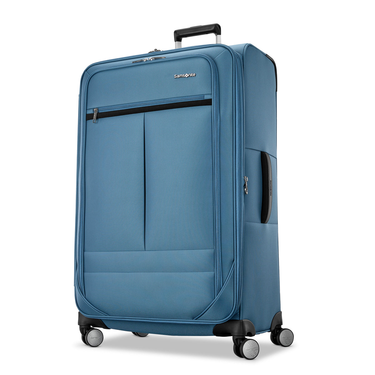 Samsonite Element Soft-Sided 29-Inch Lightweight Large Checked Expandable Suitcase: Durable, 360 Spinner Wheels, Adjustable Telescopic Handle, 2 Front & 1 Side Pocket ( Captains Blue , 29-Inch Checked-Large ) Captains Blue 29 Inch Checked Large U8
