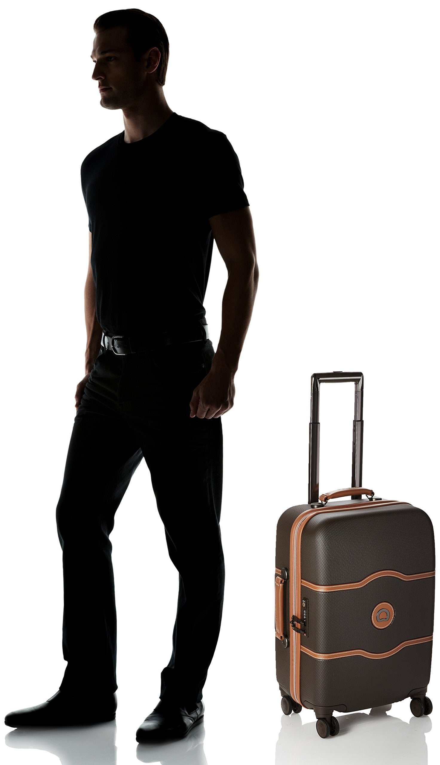 DELSEY Paris Chatelet Air 2.0 Hardside Luggage with Spinner Wheels ( Chocolate Brown , Carry-on 21 Inch, with Brake ) Chocolate Brown Carry On 21 Inch With Brake U10