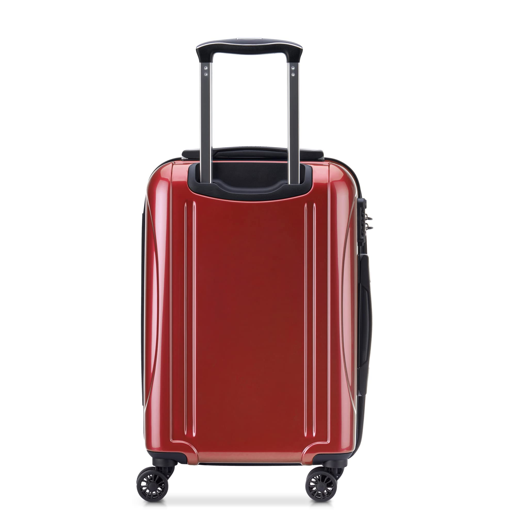 DELSEY Paris Helium Aero Hardside Expandable Luggage with Spinner Wheels ( Brick Red , Carry-On 19 Inch ) Brick Red Carry On 19 Inch U5