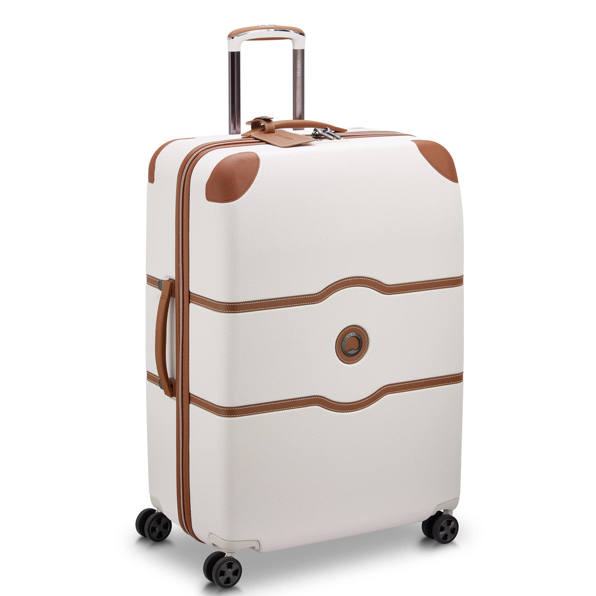 DELSEY Paris Chatelet Air 2.0 Hardside Luggage with Spinner Wheels ( Angora , Checked-Large 28 Inch ) Angora Checked Large 28 Inch U7