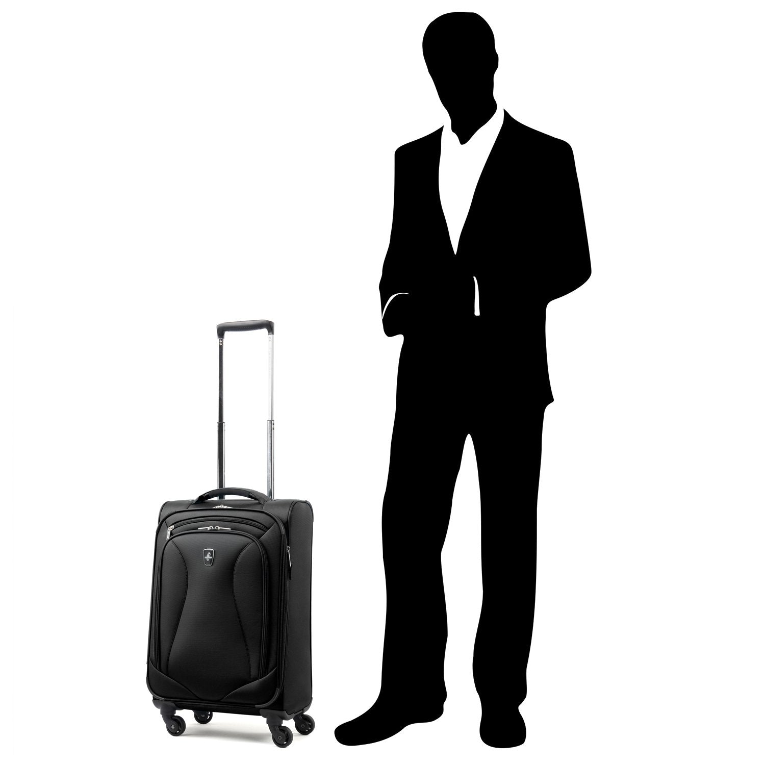Atlantic Luggage Ultra Lite Softside Expandable Spinner ( Jade Black , Carry-on 21-Inch ) Jade Black Carry On 21 Inch U3