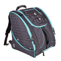 Athalon Everything Ski Boot Bag and Backpack Plus– Ski - Snowboard – Holds Everything – (Ski Boots, Helmet, Goggles, Gloves) ( Graphite/Teal , One Size ) Graphite/Teal One Size U2