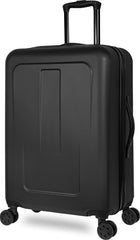 TOTAL TRAVELWARE Passage Expandable Hardside Spinner ( Black , Checked-Medium 24-Inch ) Black Checked Medium 24 Inch U2
