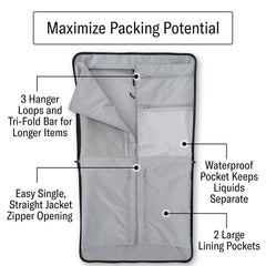 Samsonite UpLIFT Bifold Garment Bag ( Black , 23" Garment Bag ) Black 23 Garment Bag U2