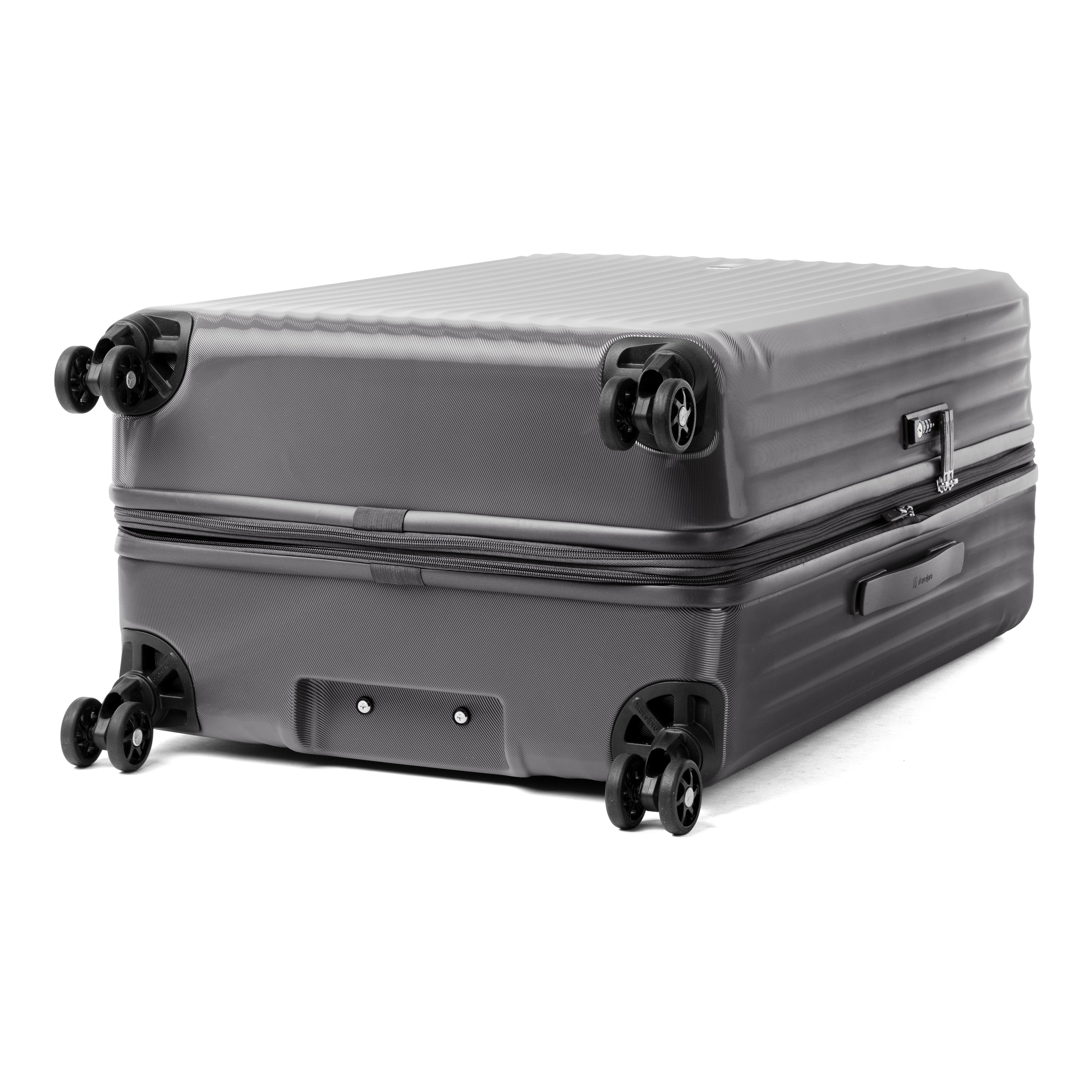 Travelpro Maxlite Air Hardside Expandable Luggage, 8 Spinner Wheels, Lightweight Hard Shell Polycarbonate Shadow Grey Checked Large 28 Inch U9