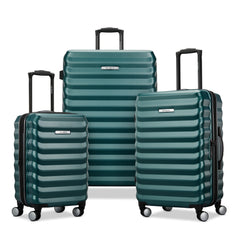Samsonite Hard-Sided 20, 24 & 28 Inch 3-Piece Lightweight Checked Large Expandable Element Suitcase Set: Durable, 360 Spinner Wheels, Adjustable Telescopic Handle, TSA-Approved Lock ( Bistro Green , 3-Piece Set (20"/24"/28") ) Bistro Green 3 Pie U1