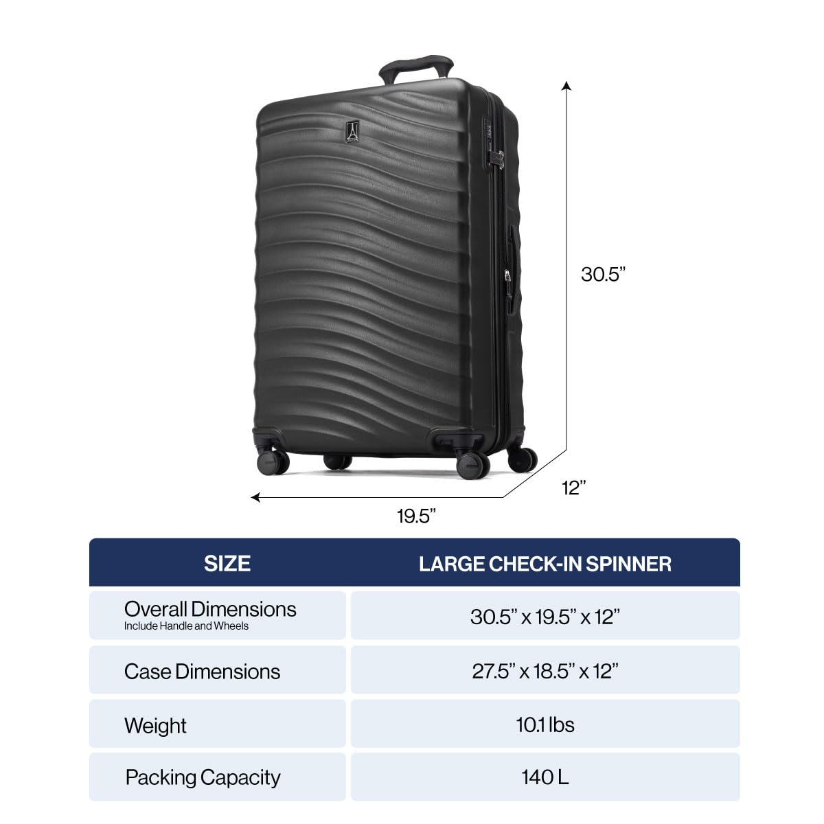 Travelpro Maxlite Air V2 Hardside Expandable Luggage, 8 Spinner Wheels, Lightweight Hard Shell Suitcase, TSA lock ( Shadow Grey , Checked Large 28-Inch ) Shadow Grey Checked Large 28 Inch U3