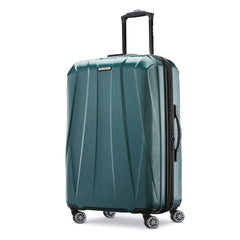 Samsonite Centric 2 Expandable Hardside Luggage Set with Dual Spinner Wheels ( Emerald Green , Checked-Medium 24-Inch ) Emerald Green Checked Medium 24 Inch U1