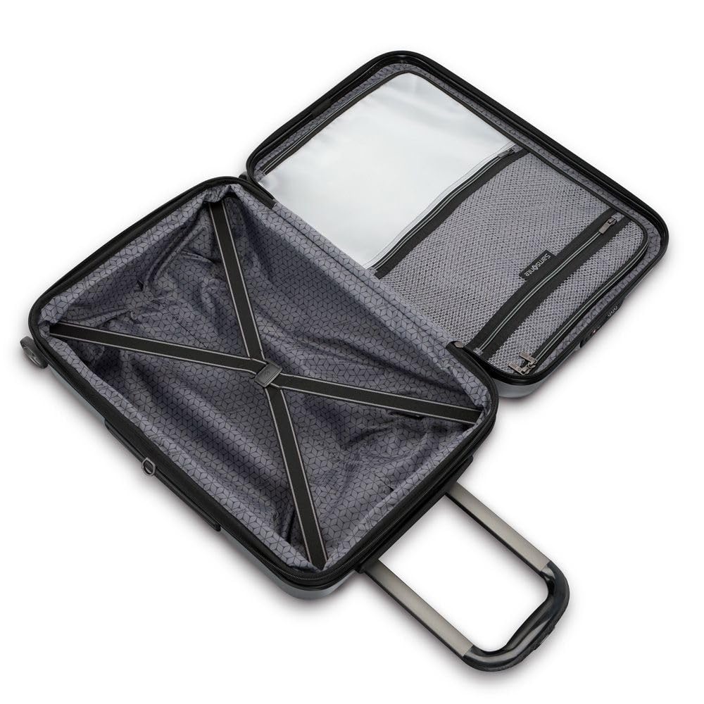Samsonite Octiv Hardside Spinner ( Aluminum Silver , Front Pocket Carry-On 21 inch ) Aluminum Silver Front Pocket Carry On 21 Inch U8