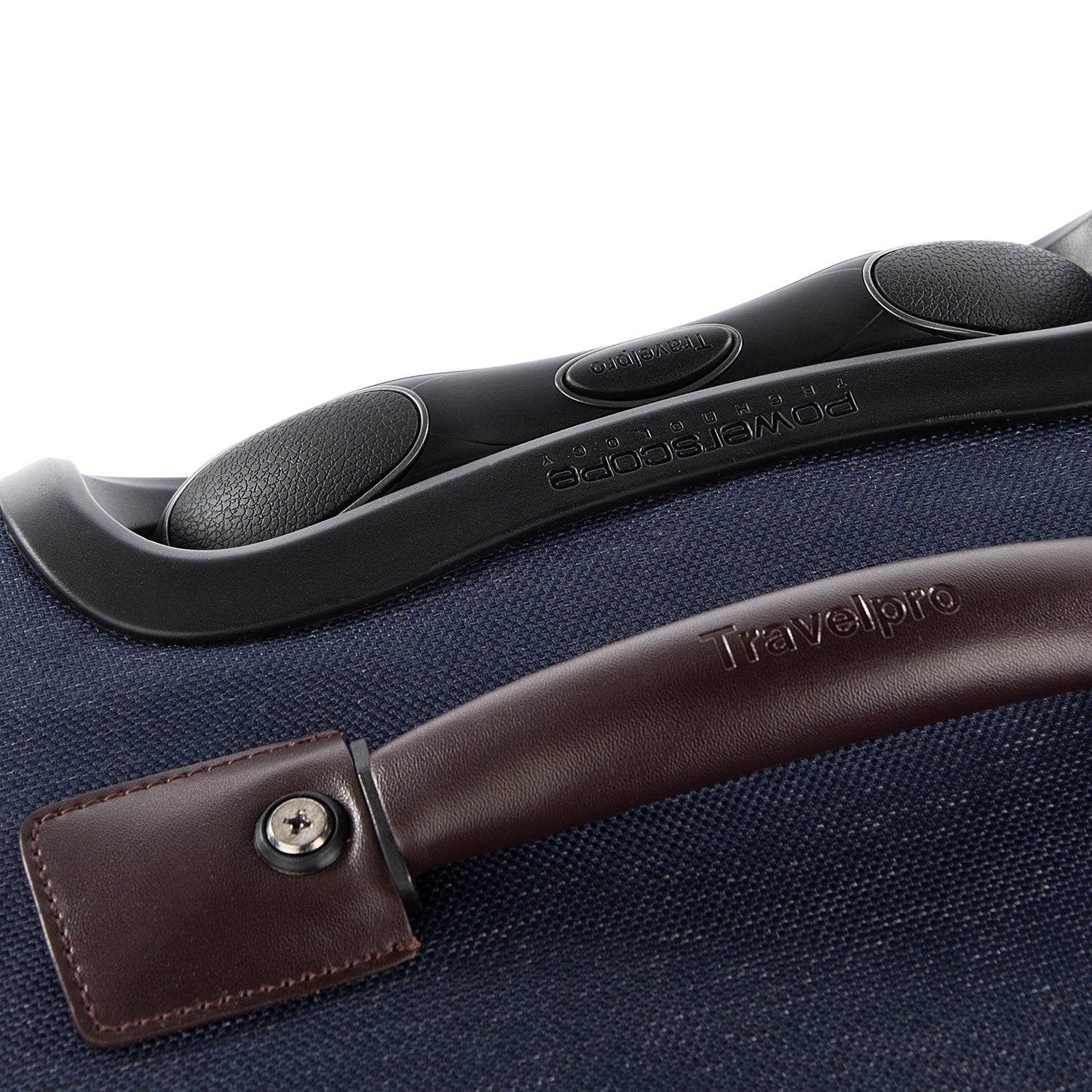 Travelpro Platinum Elite Softside Expandable Luggage, 8 Wheel Spinner Suitcase, USB Port, Suiter, Men and Women True Navy Checked Medium 25 Inch U2