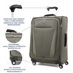 Travelpro Maxlite 5 Softside Expandable Luggage with 4 Spinner Wheels, Lightweight Suitcase, Men and Women U7