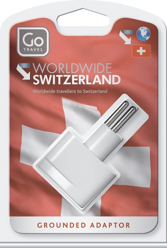 Design Go Worldwide To Europe/Swiss Adaptor Travel Electrical Adapter, White white  U2