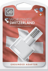 Design Go Worldwide To Europe/Swiss Adaptor Travel Electrical Adapter, White white  U2
