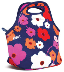 BUILT Gourmet Getaway Soft Neoprene Lunch Tote Bag - Lightweight, Insulated and Reusable, Lush Flower U1