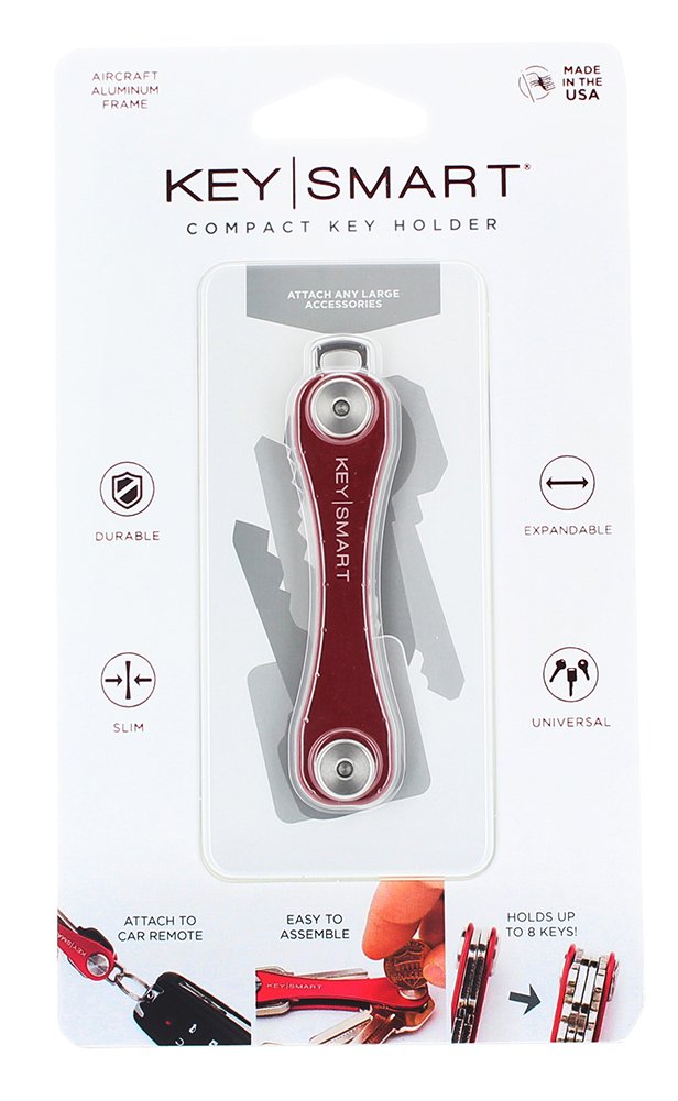 KeySmart Classic | Compact Key Holder and Keychain Organizer (2-8 Keys) U2