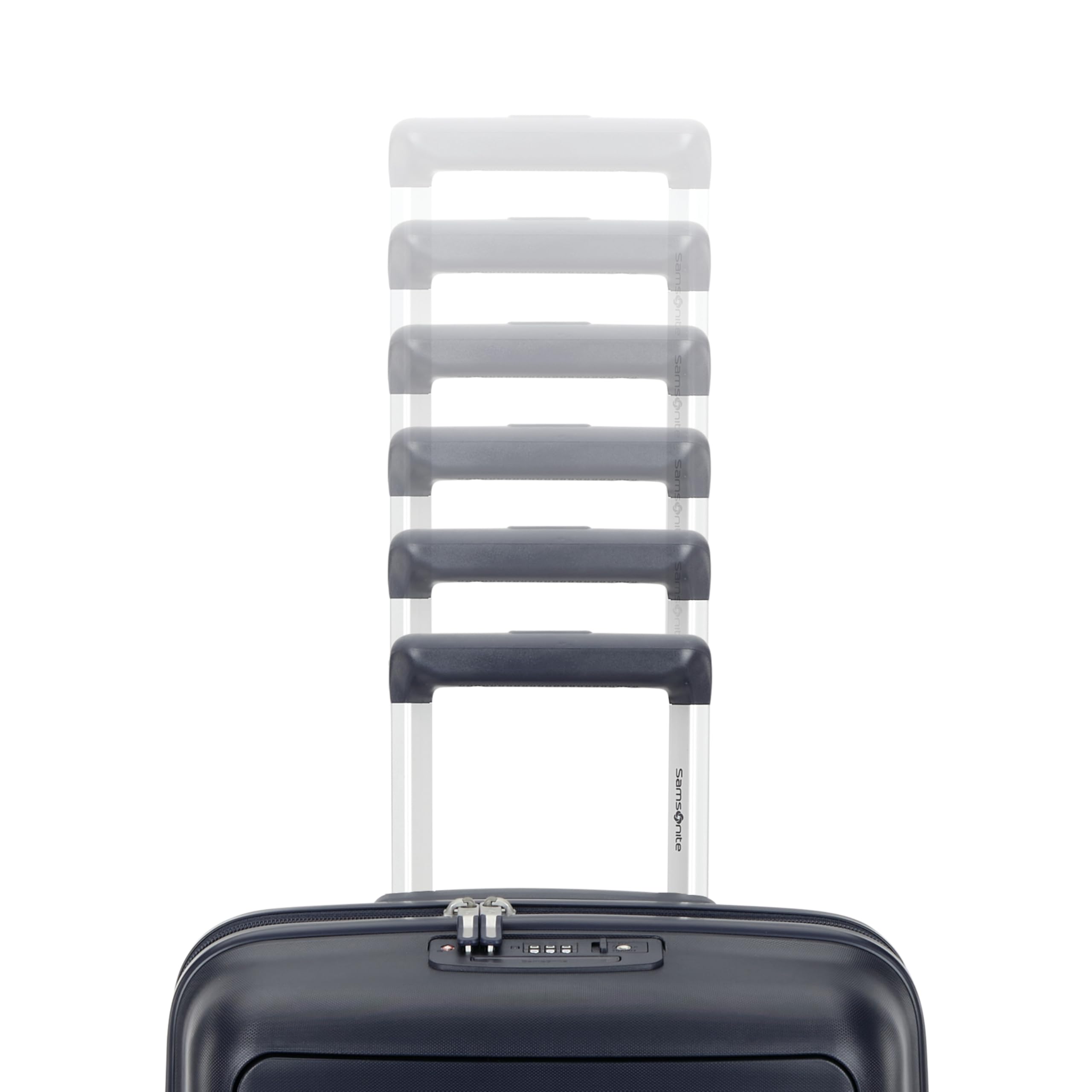 Samsonite Elevation Plus - Carry-On Hardside Luggage with QuickEntry™ Front Compartment - Scratch Resistant Polypropylene Shell, AirTag Holder, TSA Lock, Airline Approved - Midnight Blue Midnight Blue Carry-On PRO U1