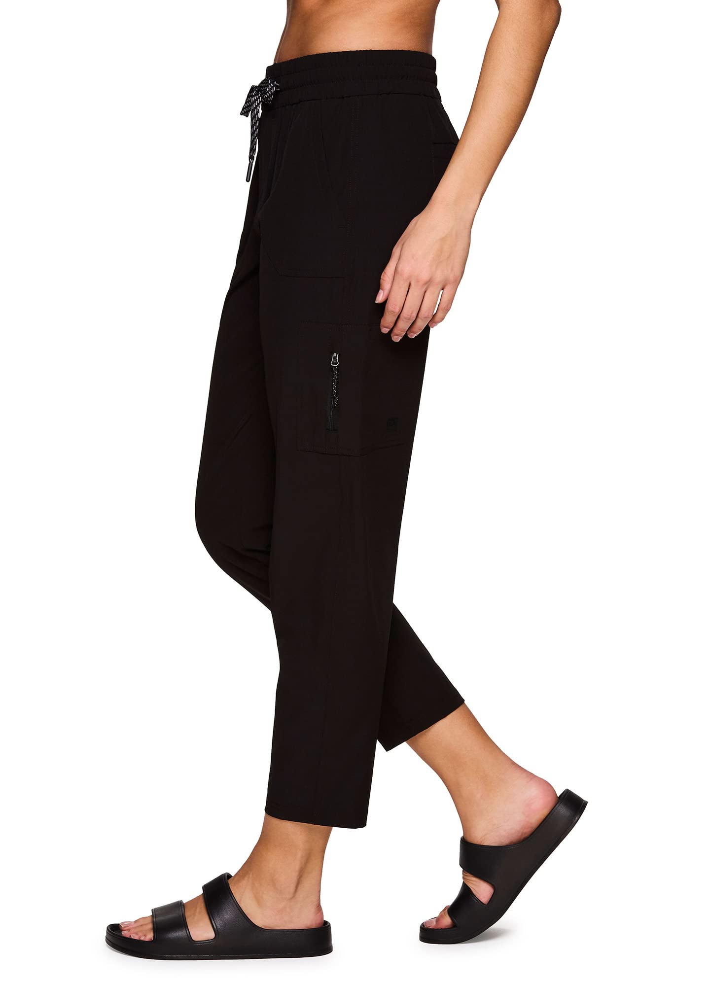 Avalanche Women's Ripstop Pant with UPF 50 Protection Everyday Hiking Ankle Pant with Pockets Quick Drying Pant for Hiking, Black Black X-Large U1