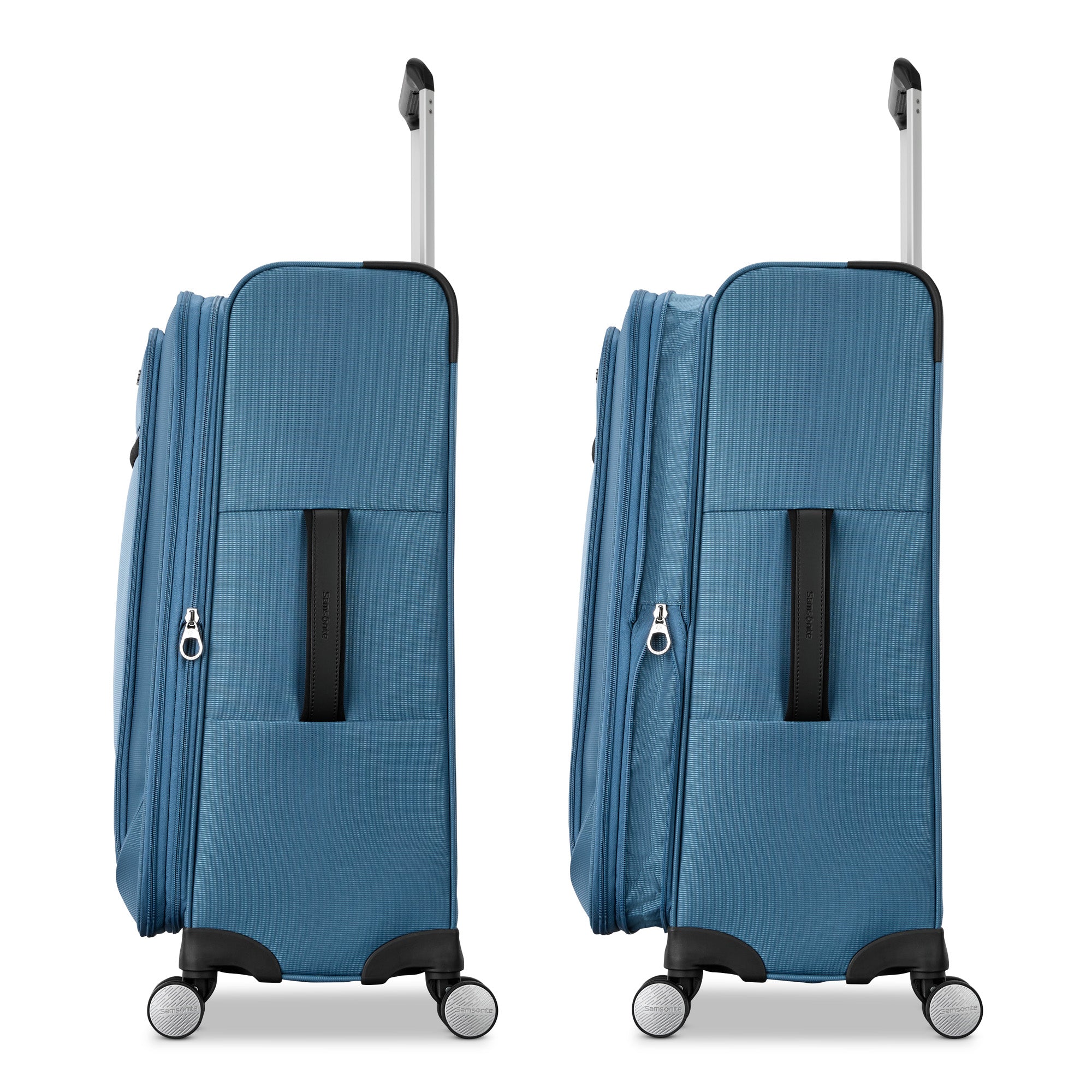 Samsonite Element Carry-On Soft-Sided Expandable 21-Inch Suitcase: Airline Approved for Most Major Airlines, Durable, 360 Spinner Wheels, Adjustable Handle, 2 Front & Side Pocket ( Captains Blue , 21-Inch Carry-On ) Captains Blue 21 Inch Carry O U11