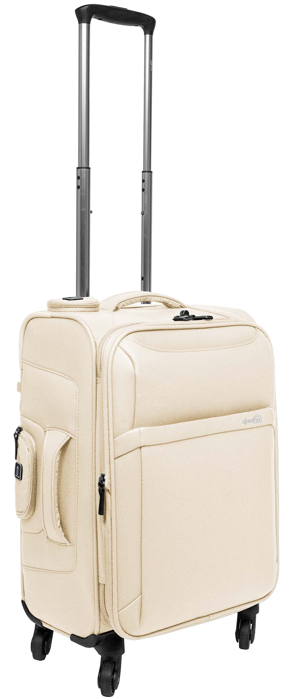 Genius Pack Luggage G5 Smart, Organized, Lightweight Suitcase ( Sand , Carry-On 21-Inch ) Sand Carry On 21 Inch U2