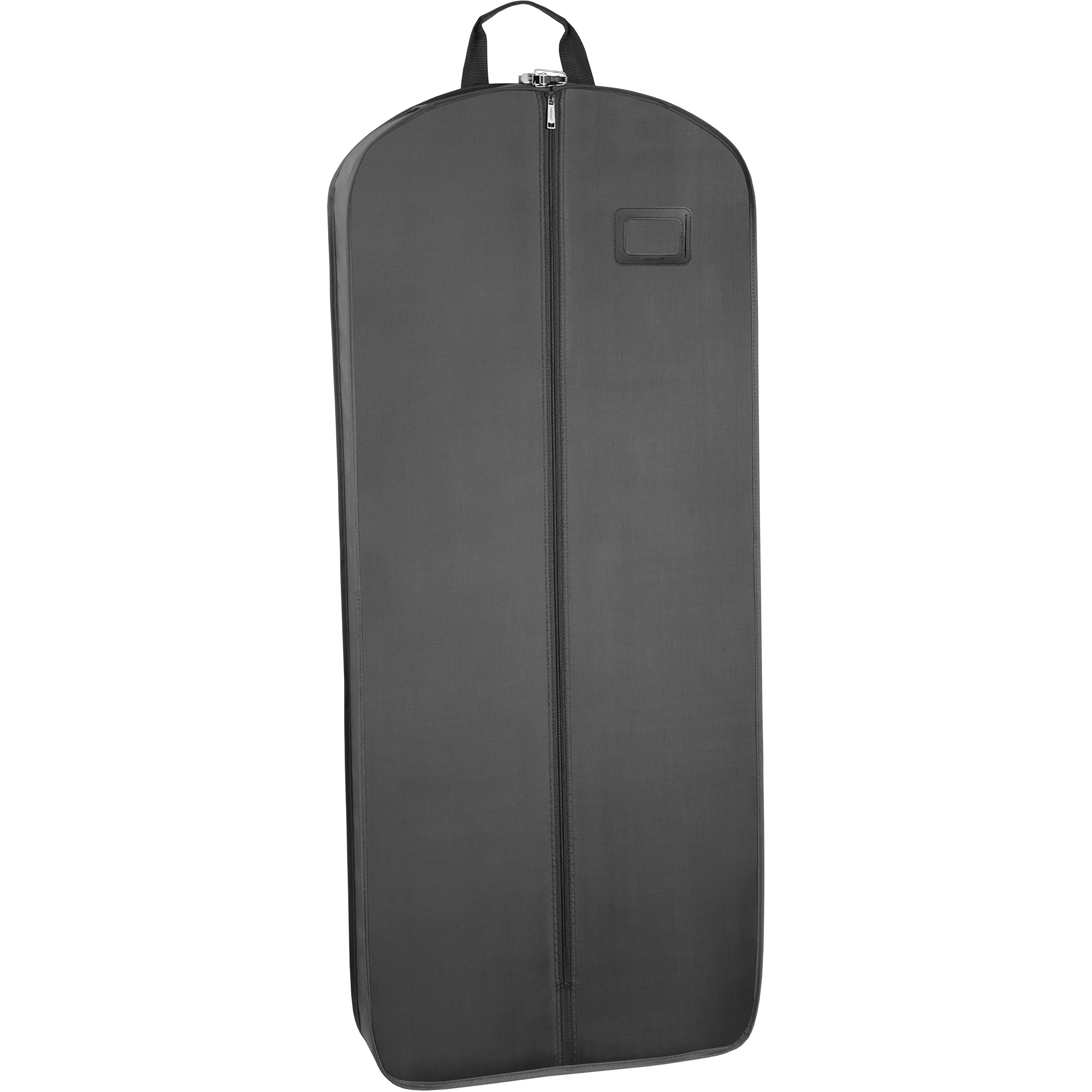 WallyBags Garment Bag 60-Inch Premium Tri-Fold Travel Exterior Pocket Black - B1, Bride embroidery 60 Inch U4