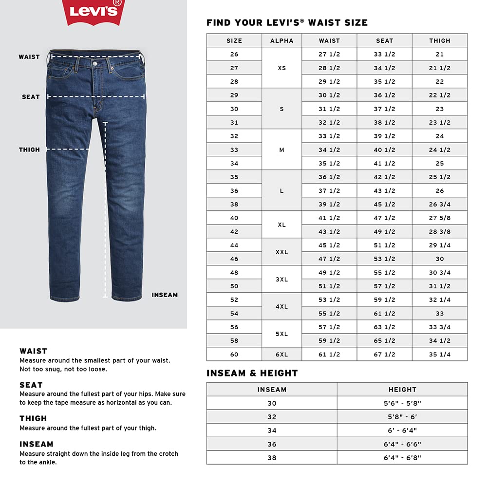 Levi's Men's 541 Athletic Fit Jeans (Also Available in Big & Tall), Walter-Stretch, 35W x 32L U1
