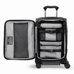 Travelpro Crew Classic Lightweight Softside Expandable Carry on Luggage, 8 Wheel Spinner Suitcase, Men and Women, Carry On 21-Inch, Titanium Grey Titanium Grey Carry On U3