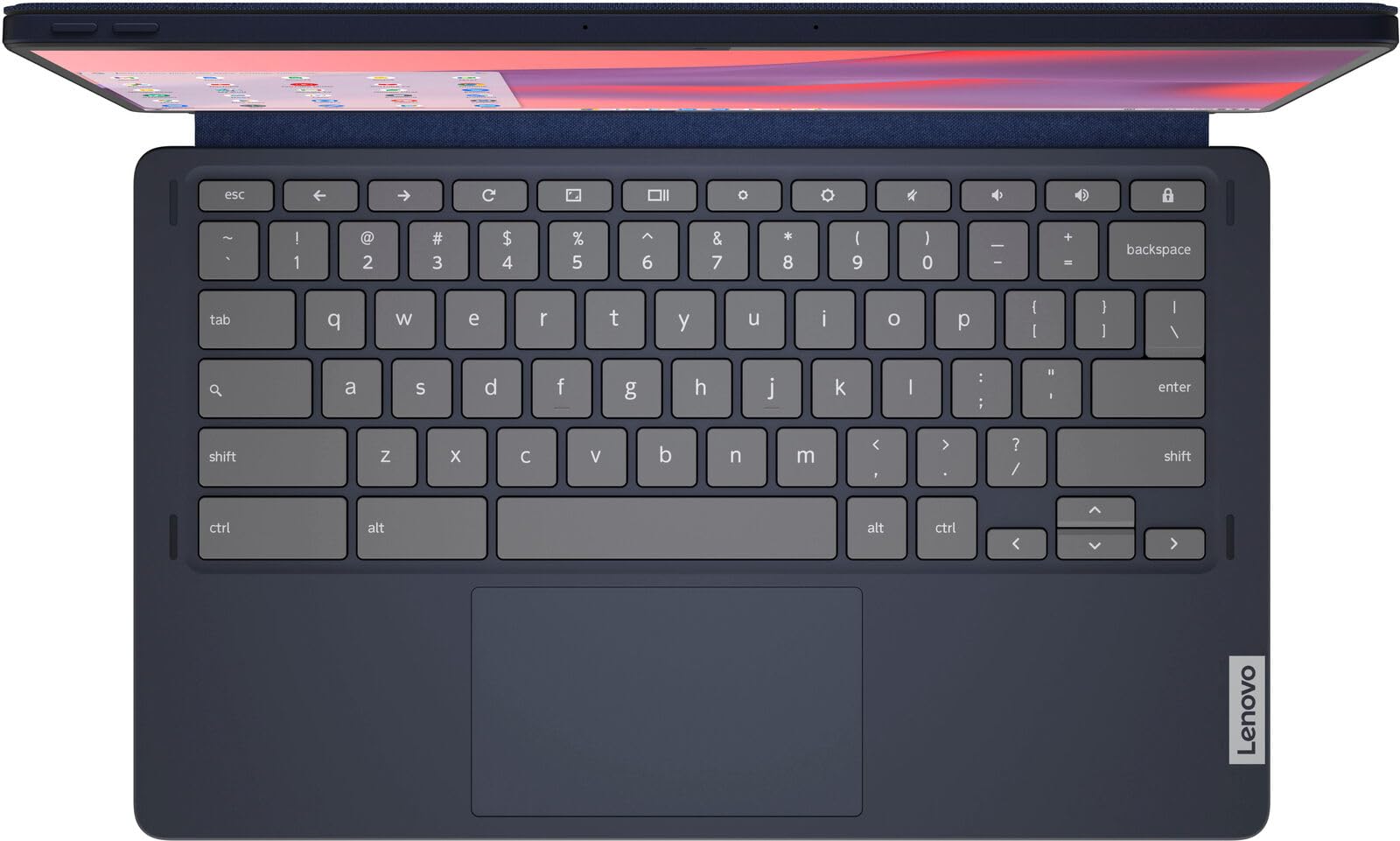 Lenovo - Chromebook Duet 5-13.3" OLED Touch Screen Tablet - 8GB Memory - 128GB SSD - with Keyboard - Abyss Blue Abyss Blue 13.3 Inches U1