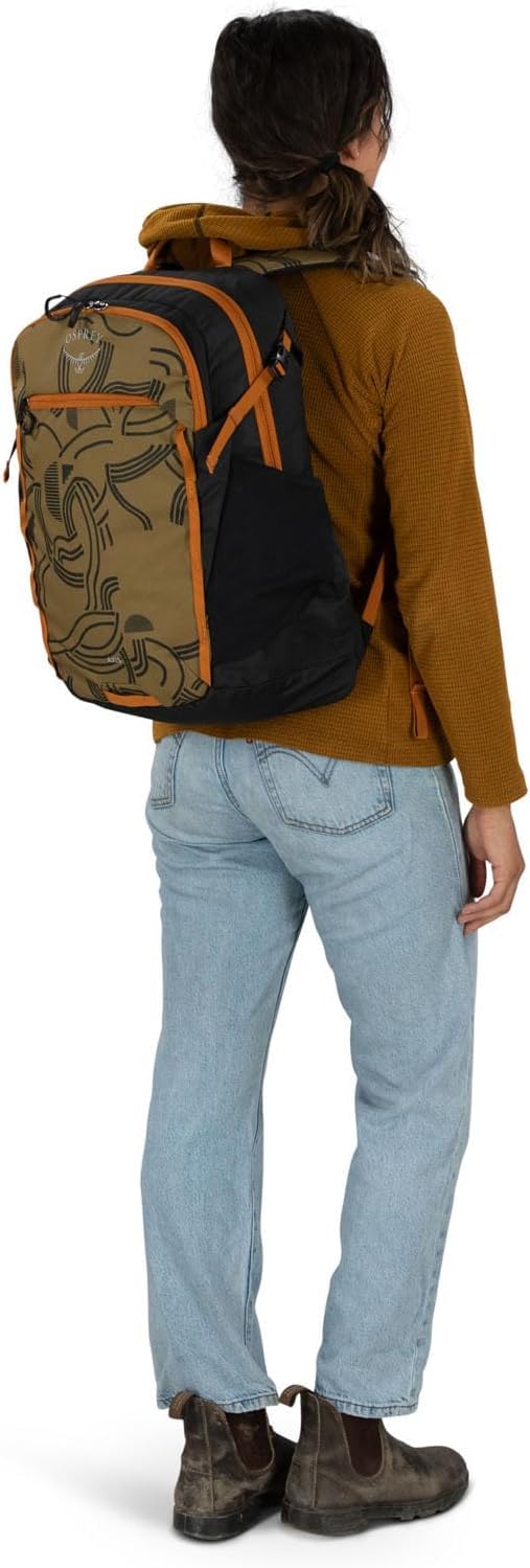 Osprey Axis Laptop Backpack, Find the Way Print/Black – Sleek, Urban-Ready Everyday Pack with Laptop Sleeve, Dual Water Bottle Pockets, & Compression Straps – Ideal for College, Commutes, & Travel Find the Way Print/Black O/S U1
