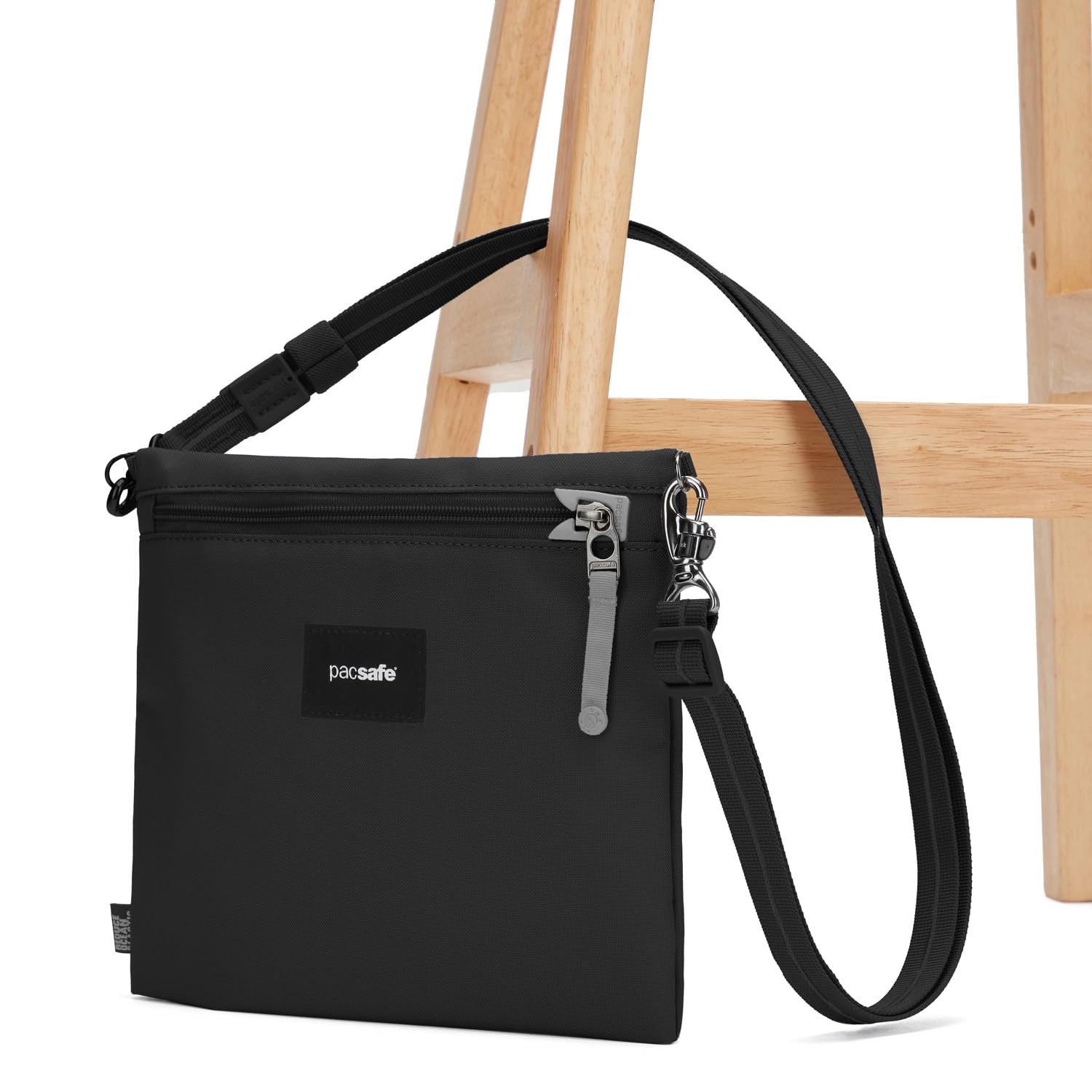 Pacsafe GO Anti Theft Crossbody Pouch, Jet Black Jet Black  U1