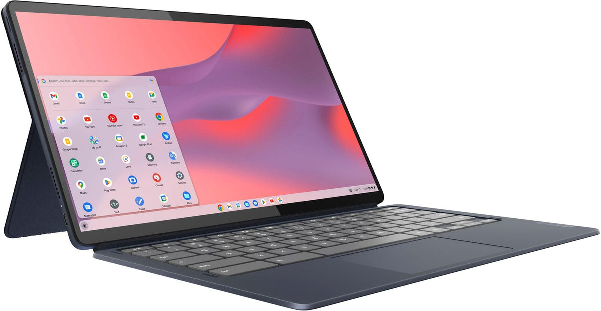 Lenovo - Chromebook Duet 5-13.3" OLED Touch Screen Tablet - 8GB Memory - 128GB SSD - with Keyboard - Abyss Blue Abyss Blue 13.3 Inches U1
